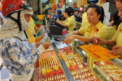 Giá vàng ngày 10/9/2014: Giá vàng SJC sát mức 36 triệu đồng/lượng