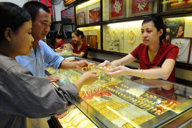 Giá vàng ngày 11/9/2014: Đà lao dốc tiếp diễn do tin mới từ Mỹ