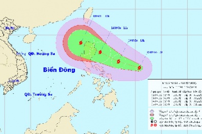 Lại xuất hiện bão đang tiến vào biển Đông