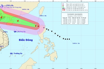 Diễn biến bão số 3 ngày 15/9