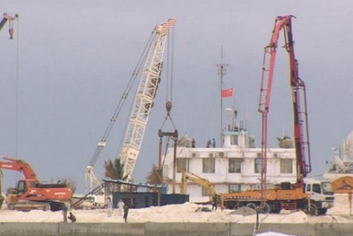 Tình hình biển đông ngày 15/9: Cận cảnh hoạt động xây đảo trái phép của Trung Quốc ở Gạc Ma