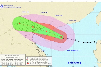 Cập nhật tin bão số 3: Sáng nay, 16/9 bão quét qua đảo Hải Nam trước khi vào Việt Nam