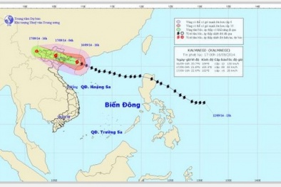 Mắt bão số 3 đang cận kề Quảng Ninh và Hải Phòng