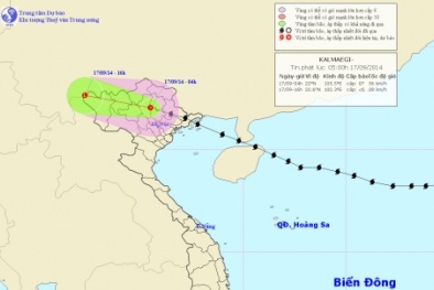 Thông tin mới nhất về bão số 3 ngày 17/9: Bão số 3 đã suy yếu thành áp thấp nhiệt đới