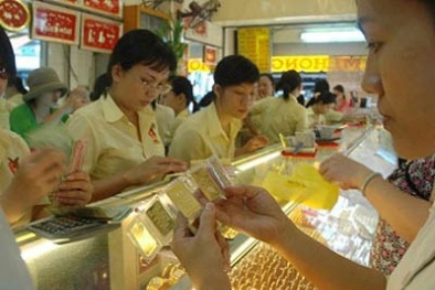 Giá vàng ngày 19/9/2014: Đà tăng nhẹ giá vàng do lực bán tháo lớn