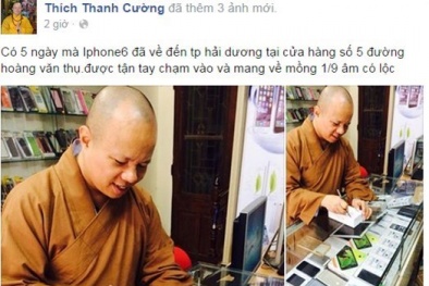 Nhà sư “khoe” iPhone 6: Tốt nhất là xin lỗi công chúng