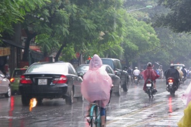 Đêm nay gió mùa Đông Bắc tràn về, cả nước có mưa dông