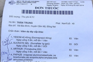 Bác sỹ kê thuốc giá 'cắt cổ' bệnh nhân 