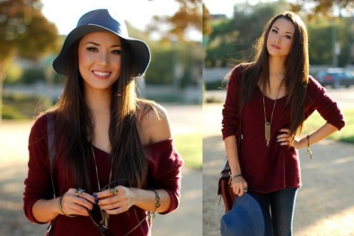 10 mẫu áo len nữ đáng yêu giá rẻ mùa thu đông 2014