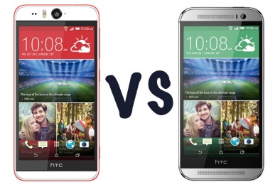 So sánh HTC Desire Eye mới ra và HTC One M8  