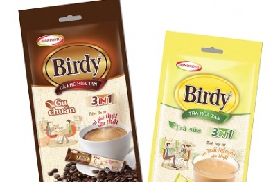 Ra mắt cà phê và trà sữa hòa tan Birdy 3in1 mới