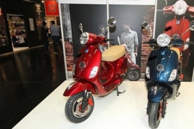 Xe máy nhái Trung Quốc bị tịch thu ngay tại triển lãm