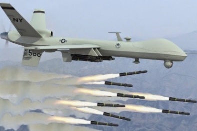 Phái máy bay không người lái Reaper giao tranh với ISIS