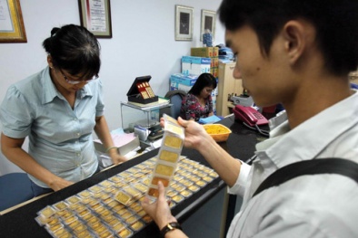 Giá vàng ngày 22/10/2014: Đà tăng mạnh giá vàng tiếp diễn do USD lên giá