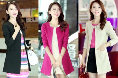 15 mẫu áo khoác nữ thu đông thời trang, sành điệu