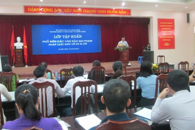 Khai giảng tập huấn kiến thức quy phạm pháp luật mới KH&CN