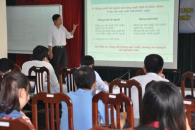 Tổ chức tập huân về hoạt động đổi mới công nghệ, nâng cao năng suất chất lượng