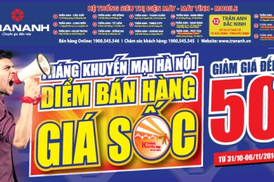 Trần Anh săn hàng giá rẻ nhân dịp tháng khuyến mại Hà Nội