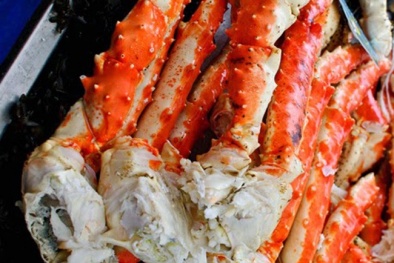 Bất ngờ với 1,4 triệu đồng/kg chân cua Hoàng đế nhập khẩu 