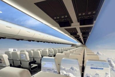 Màn hình OLED sẽ thay thế cửa sổ máy bay trong tương lai  