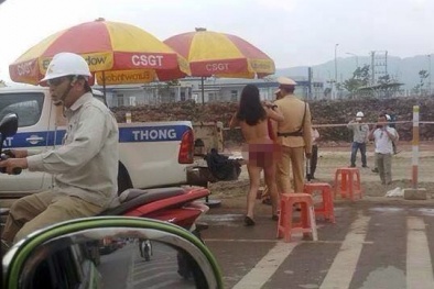 Cô gái lột váy ở Bắc Giang không vi phạm luật giao thông