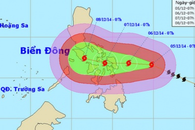 Siêu bão Hagupit chuẩn bị vào biển Đông và không khí lạnh tăng cường tại Bắc bộ
