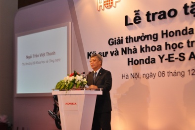 Trao tặng Giải thưởng Honda dành kỹ sư và nhà khoa học trẻ