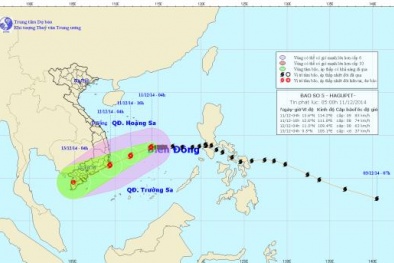 Tăng cấp 10, tối nay, bão Hagupit  đổ bộ vào Khánh Hòa – Bình Thuận