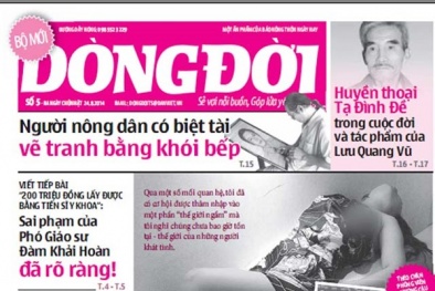 Thu hồi giấy phép ấn phẩm 'Dòng đời' của báo Nông thôn Ngày nay