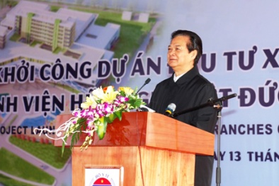 Thủ tướng Nguyễn Tấn Dũng phát lệnh khởi công hai bệnh viện lớn tại Hà Nam