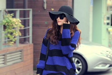 Quần áo mùa đông 2014: Bí quyết mặc áo len dáng dài đẹp