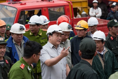 Phó Thủ tướng Hoàng Trung Hải chỉ đạo đảm bảo an toàn thi công hầm lò