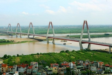 Cầu dây văng dài nhất vượt sông Hồng sẽ mang tên kép