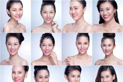 Cận cảnh nhan sắc 12 ứng viên đại diện Việt Nam tham gia Miss World, Miss International năm 2015