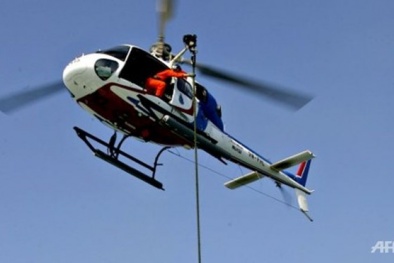 Rơi trực thăng cứu trợ thiên tai của cảnh sát tại Malaysia