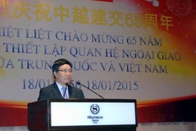 Phó Thủ tướng Phạm Bình Minh tham dự kỷ niệm 65 năm quan hệ Việt-Trung