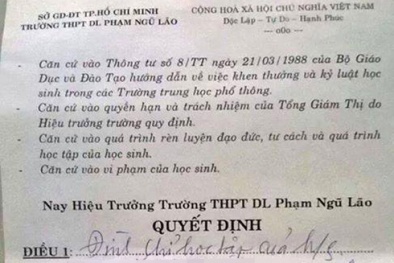Xôn xao hiệu trưởng đình chỉ học sinh vì tự ý bỏ biểu diễn văn nghệ 
