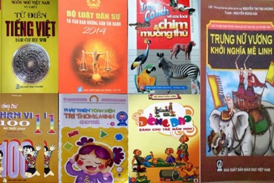 Số nhà xuất bản và ấn phẩm sách sai phạm tăng gấp đôi
