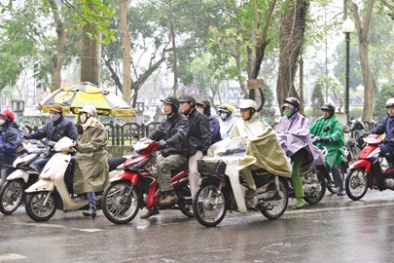 Dự báo thời tiết hôm nay 31/1/2015: Cuối tuần miền Bắc chìm trong mưa rét