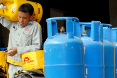 Giá gas tăng 5.000 đồng/bình 12 kg