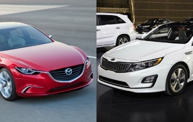 ‘Cân đo’ sedan hạng trung Kia Optima 2015 và Mazda6 2015