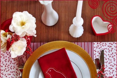 Trang trí bàn ăn ngọt ngào cho ngày Valentine
