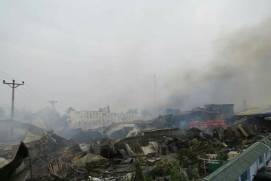 Diễn biến phức tạp, nguy hiểm vụ cháy nhà máy nông sản ở Hải Dương