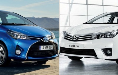 Sedan Toyota Corolla và hatchback Toyota Yaris cạnh tranh thị trường