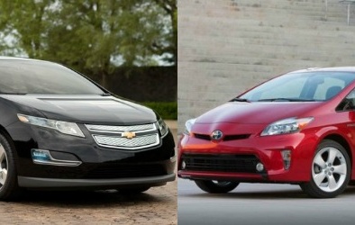 Đọ độ tiết kiệm xăng giữa Chevrolet Volt và Toyota Prius 