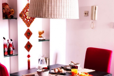 Trang trí phòng ăn sẵn sàng đón Tết 