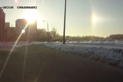 Hai mặt trời xuất hiện cùng lúc trên bầu trời Nga 