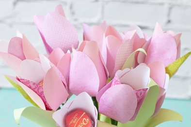 Cách làm bó hoa giấy độc đáo tặng bạn gái ngày 8/3 