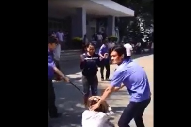 Dân bức xúc quay clip tố bảo vệ Bệnh viện đa khoa Quảng Ngãi đánh người