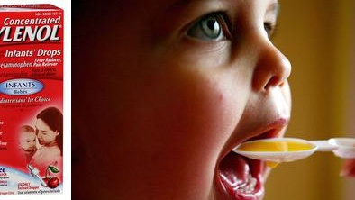 Phát hiện các hạt kim loại trong thuốc giảm đau hạ sốt trẻ em 